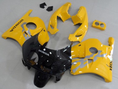 1990-1998 Honda CBR250RR MC22 Motorcycle Fairing Kits - Yellow Glossy Black