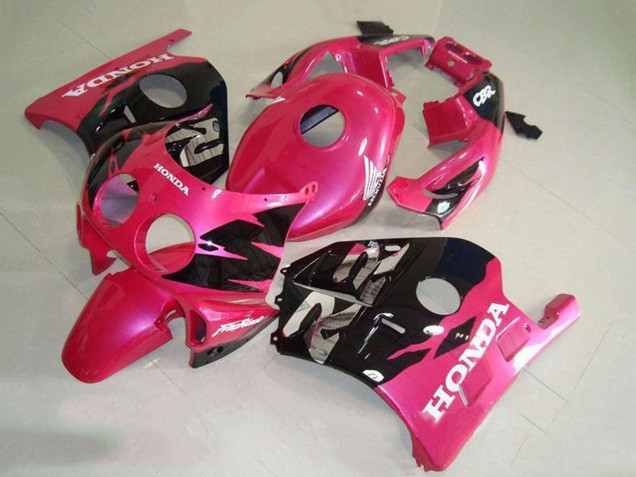 1990-1998 Honda CBR250RR MC22 Motorcycle Fairing - Pink Glossy Black