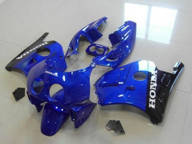 1990-1998 Honda CBR250RR MC22 Motorcycle Fairings - Blue Glossy Black White Decals