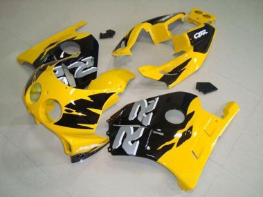 1990-1998 Honda CBR250RR MC22 Motorcycle Fairing - Yellow Glossy Black