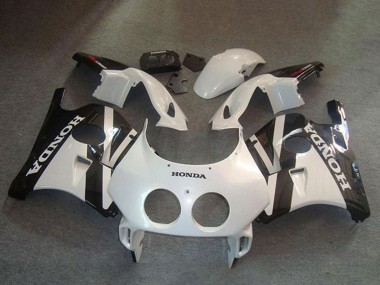 1990-1998 Honda CBR250RR MC22 Motorcycle Fairing Kits - White Glossy Black