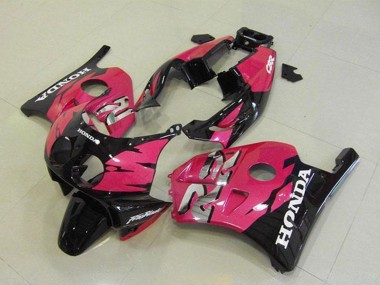 1990-1998 Honda CBR250RR MC22 Motorcycle Fairings - Pink Glossy Black