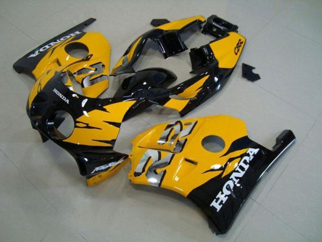1990-1998 Honda CBR250RR MC22 Motorcycle Fairings - Yellow Glossy Black