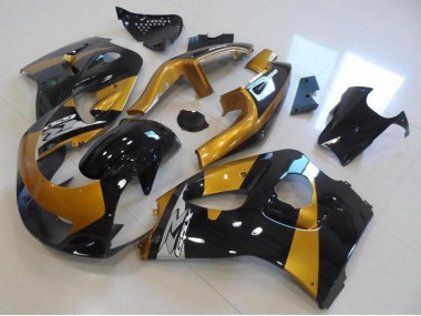 1996-2000 Suzuki GSXR 600 Motorcycle Fairings - Gold Black