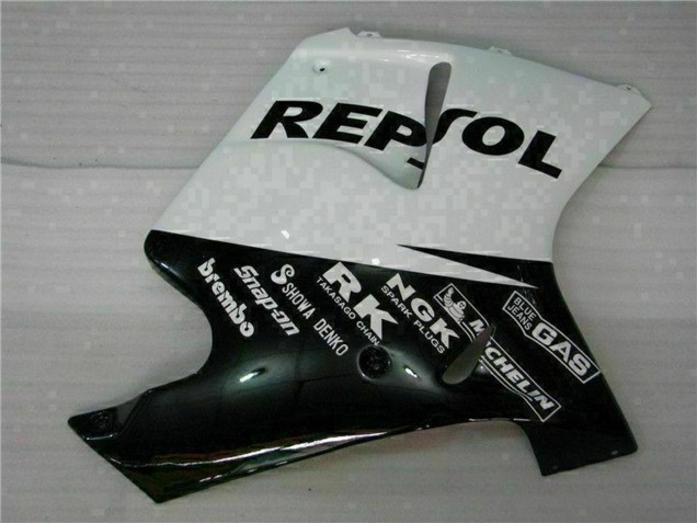 1996-2007 Honda CBR1100XX Blackbird Motorcycle Fairings - White Glossy Black Repsol