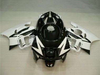 1995-1996 Honda CBR600 F3 Motorcycle Fairings - White Glossy Black
