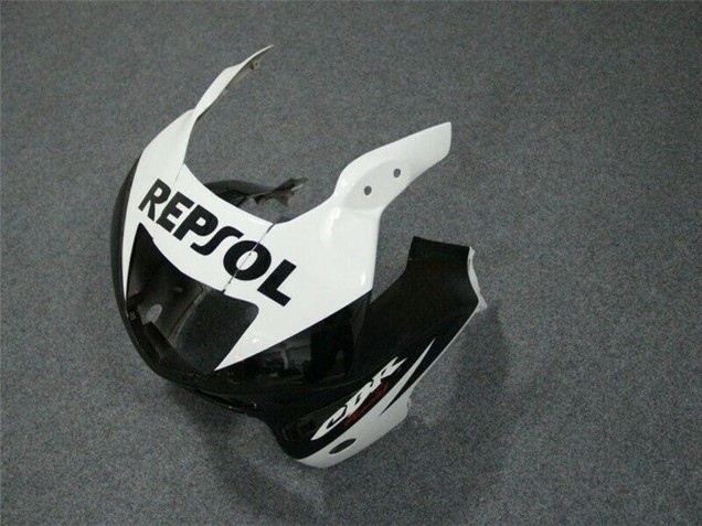 1997-1998 Honda CBR600 F3 Motorcycle Fairings - White Glossy Black Repsol