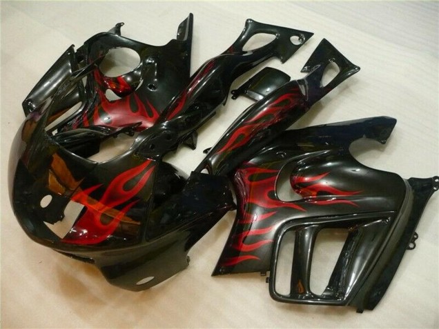 1995-1996 Honda CBR600 F3 Motorcycle Fairings - Glossy Black Red Flame
