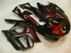 1995-1996 Honda CBR600 F3 Motorcycle Fairings - Glossy Black Red Flame