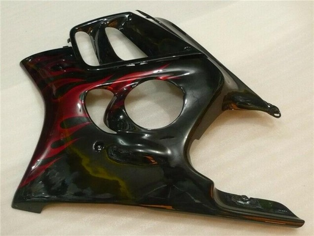 1995-1996 Honda CBR600 F3 Motorcycle Fairings - Glossy Black Red Flame