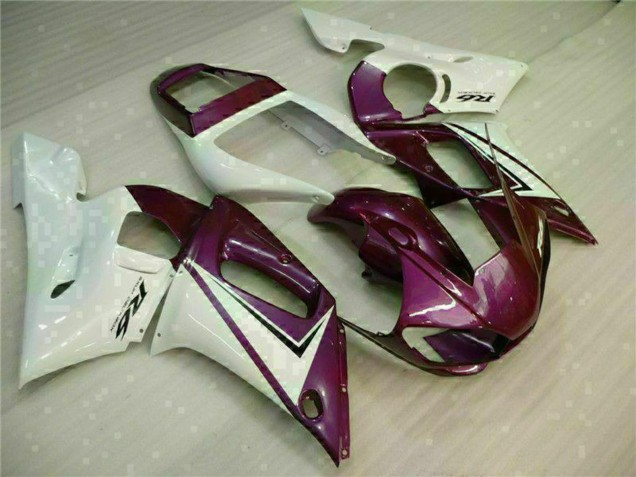 1998-2002 Yamaha YZF R6 Motorcycle Fairings - White Purple
