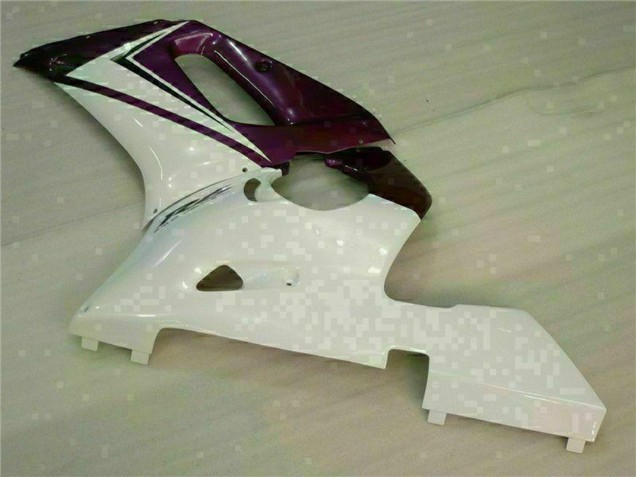 1998-2002 Yamaha YZF R6 Motorcycle Fairings - White Purple