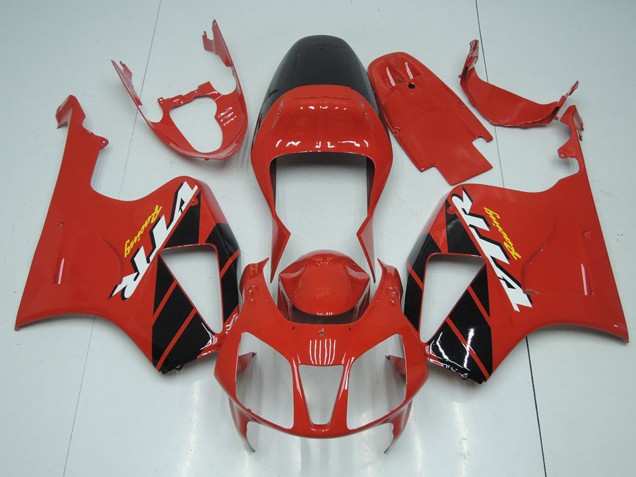 2000-2006 Honda VTR1000 Motorcycle Fairing Kits - Red Glossy Black Stripe