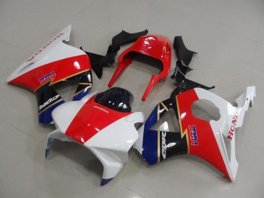 2002-2003 Honda CBR900RR 954 Motorcycle Fairings - Red White Dark Blue