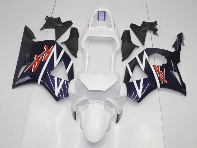 2002-2003 Honda CBR900RR 954 Motorcycle Fairings - Dark Blue White