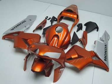 2003-2004 Honda CBR600RR Motorcycle Fairings - Silver Orange