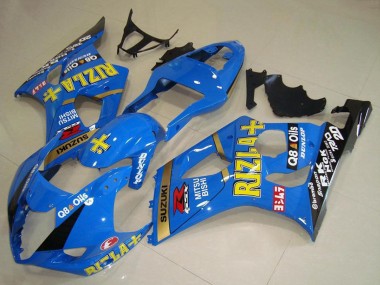 2003-2004 Suzuki GSXR 1000 Motorcycle Fairings - Blue Gold Black Rizla