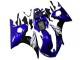 2003-2004 Yamaha YZF R6 Motorcycle Fairings - Blue White Glossy Black