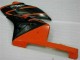 2004-2005 Honda CBR1000RR Motorcycle Fairings - Orange Glossy Black