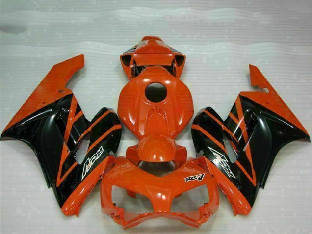 2004-2005 Honda CBR1000RR Motorcycle Fairings - Orange Glossy Black