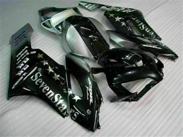 2004-2005 Honda CBR1000RR Motorcycle Fairings - Silver Glossy Black SevenStars