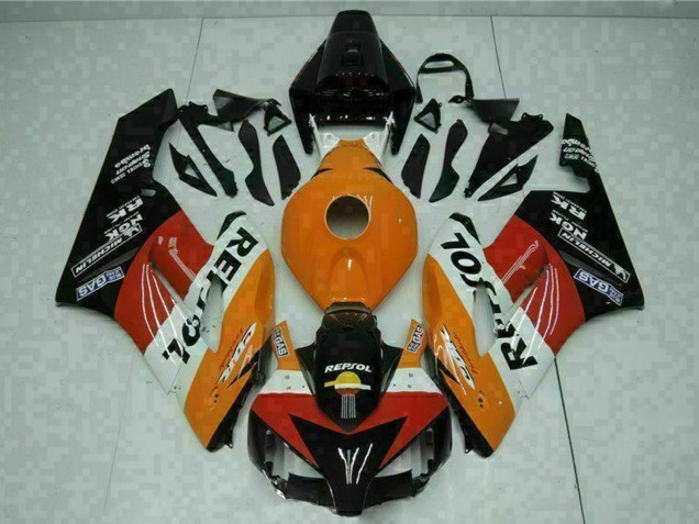 2004-2005 Honda CBR1000RR Motorcycle Fairings - Orange White Red Black Repsol