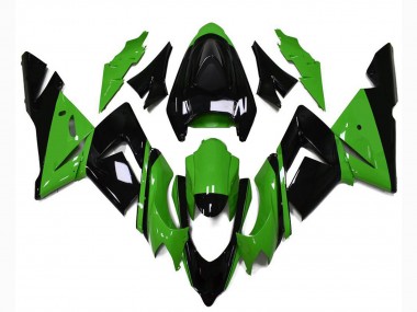 2004-2005 Kawasaki ZX10R Motorcycle Fairings - Glossy Black Green