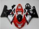 2004-2005 Suzuki GSXR 600/750 Motorcycle Fairings - Red Silver Black