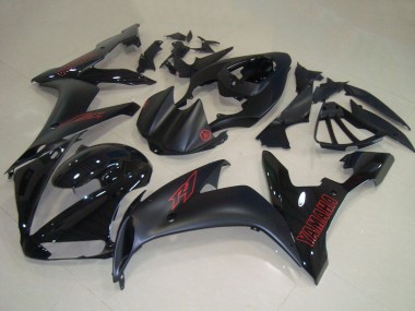 2004-2006 Yamaha YZF R1 Motorcycle Fairings - Glossy Black Matte Black Red