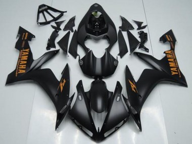 2004-2006 Yamaha YZF R1 Motorcycle Fairings - Matte Black Orange