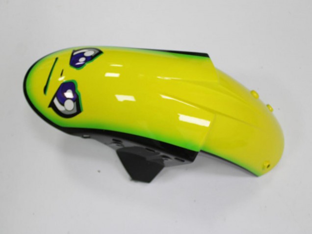 2005-2006 Kawasaki ZX6R Motorcycle Fairings - Blue Yellow Black Shark