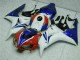 2006-2007 Honda CBR1000RR Motorcycle Fairing Kits - White Red Blue HRC