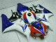 2006-2007 Honda CBR1000RR Motorcycle Fairing Kits - White Red Blue HRC