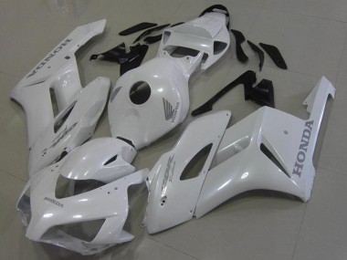 2006-2007 Honda CBR1000RR Motorcycle Fairings - White with Silver Decals