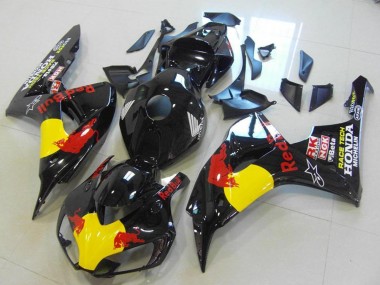 2006-2007 Honda CBR1000RR Motorcycle Fairings - Glossy Black Yellow Red Bull