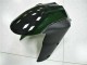 2006-2007 Kawasaki ZX10R Motorcycle Fairing Kits - Glossy Black Red Flame