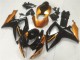 2006-2007 Suzuki GSXR 600/750 Motorcycle Fairings - Orange Glossy Black