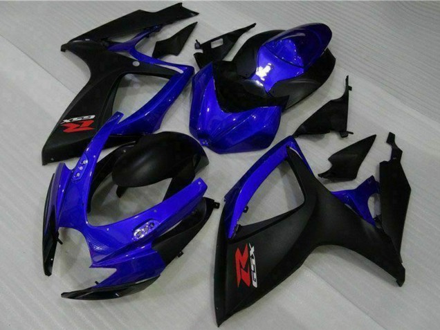 2006-2007 Suzuki GSXR 600/750 Motorcycle Fairings - Blue Matte Black Red