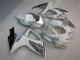 2006-2007 Suzuki GSXR 600/750 Motorcycle Fairings - White Silver