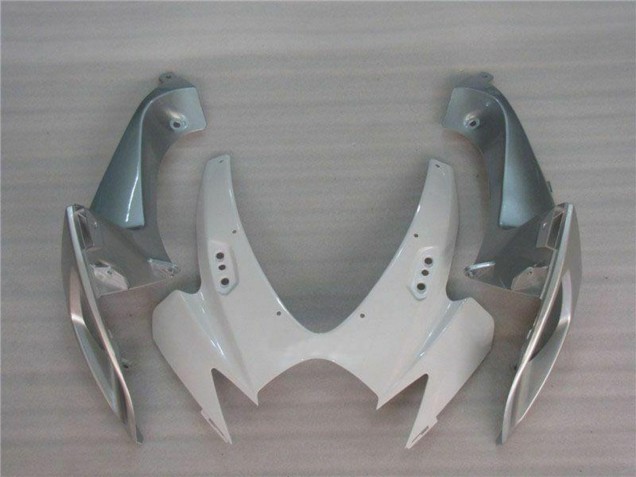2006-2007 Suzuki GSXR 600/750 Motorcycle Fairings - White Silver