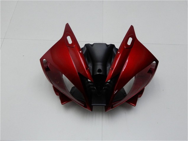 2006-2007 Yamaha YZF R6 Motorcycle Fairing Kits - Red Matte Black