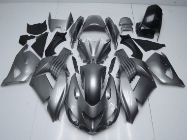 2006-2011 Kawasaki ZX14R ZZR1400 Motorcycle Fairings - Glossy Grey