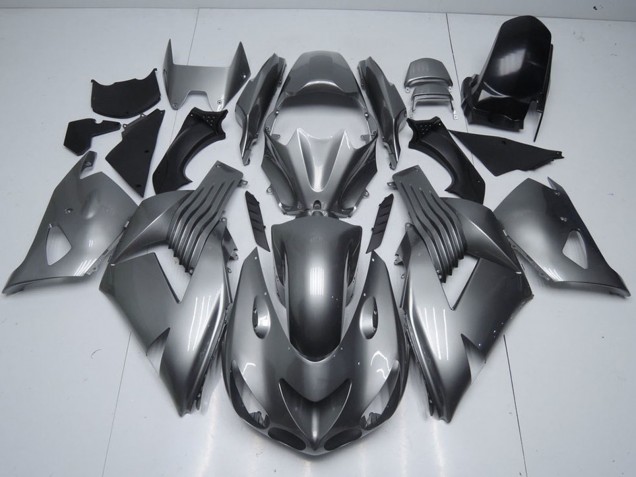 2006-2011 Kawasaki ZX14R ZZR1400 Motorcycle Fairings - Glossy Grey