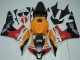 2007-2008 Honda CBR600RR Bike Fairings - Orange White Red Glossy Black Repsol