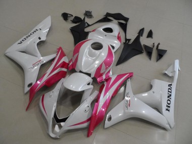 2007-2008 Honda CBR600RR Motorcycle Fairings - White Pink