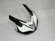 2007-2008 Kawasaki ZX6R Motorcycle Fairings - Black White