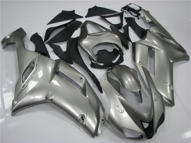 2007-2008 Kawasaki ZX6R Motorcycle Fairings - Grey