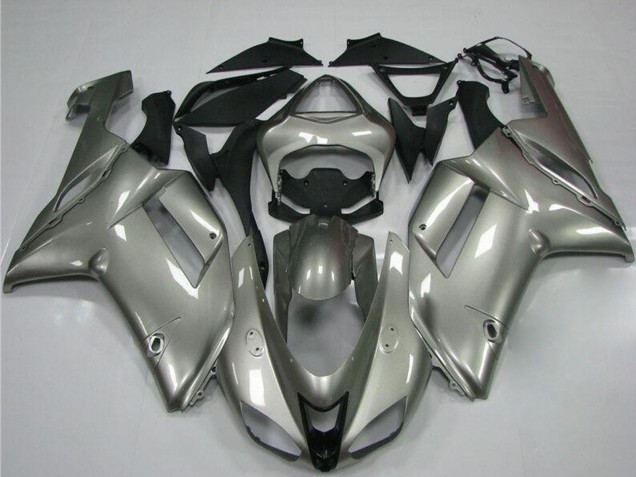 2007-2008 Kawasaki ZX6R Motorcycle Fairings - Grey