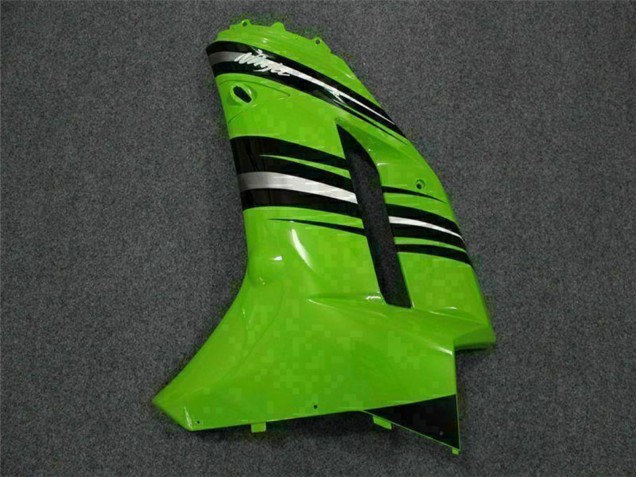 2007-2008 Kawasaki ZX6R Motorcycle Fairing Kits - Green Black