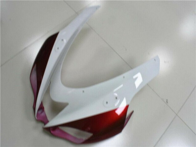 2007-2008 Kawasaki ZX6R Motorcycle Fairings - White Black Red